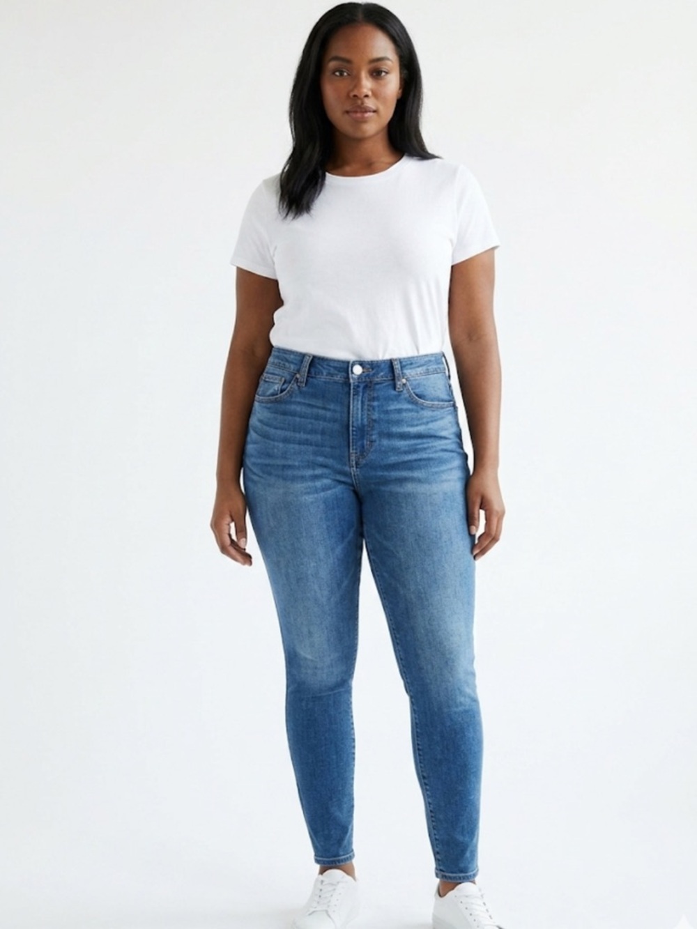 American Eagle Curvy High Rise Jeggings Size 10 Regular | Dark Wash Denim |